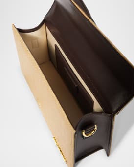 Le Grand Bambino Woven Top-Handle Bag