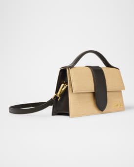 Le Grand Bambino Woven Top-Handle Bag