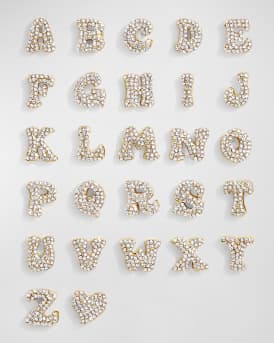 Retro Custom Slider Crystal Letter Bracelet