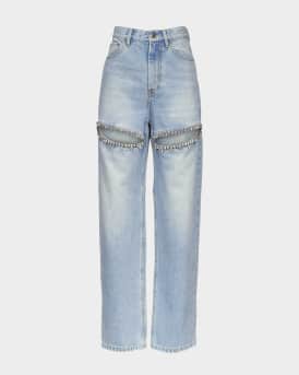 Crystal Slit Jeans