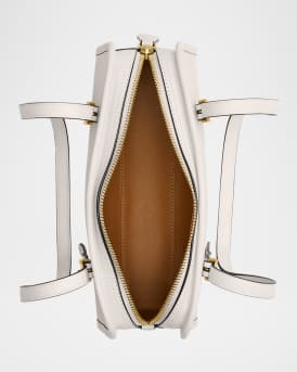 Swing Zip Leather Shoulder Bag