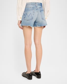 The Skipper Short N' Long Fray Denim Shorts