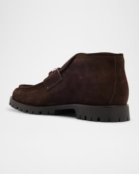 Men's Sylke Suede Bit Lug-Sole Chukka Boots