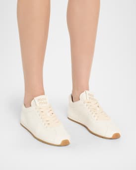 Leather Retro Runner Sneakers