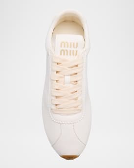 Leather Retro Runner Sneakers