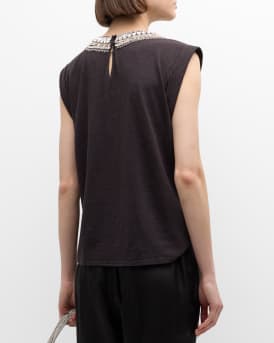 Bella Layered Necklace Cotton Tee