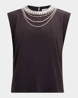 Bella Layered Necklace Cotton Tee