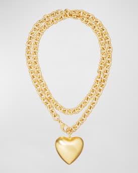 Heart and Soul Long Pendant Necklace