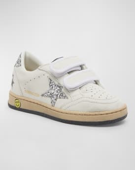 BALLSTAR NAPPA UPPER GLITTER STAR AND HEEL LACE UP