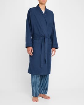Men's Brushed Flannel Robe