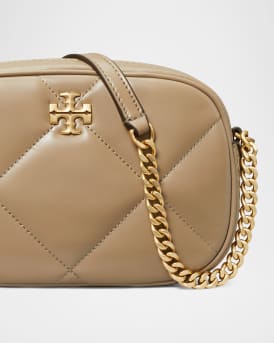 Kira Diamond-Quilted Leather Crossbody Bag