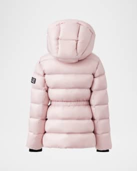 Girl's Alannis Medium Down Logo-Print Parka, Size 2-6