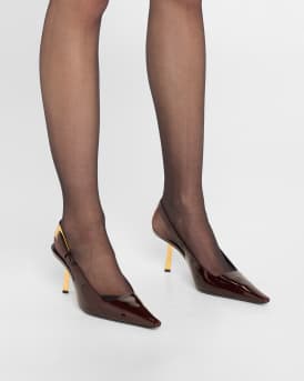 Lee Glossy Slingback Pumps