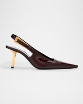 Lee Glossy Slingback Pumps