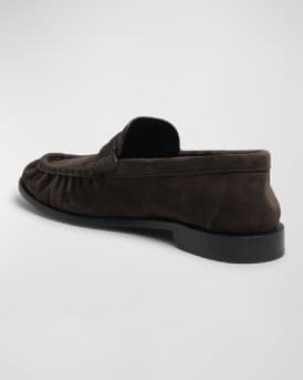 Suede YSL Penny Loafers