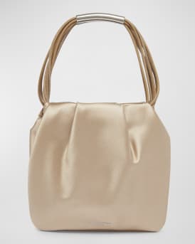 Mini Pochon Satin Top-Handle Bag