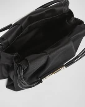 Pochon Mini Top-Handle Bag in Satin Silk 