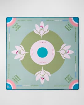 Sage Lotus Neoprene Mahjong Mat