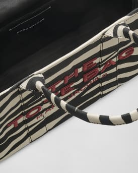 The Zebra Canvas Large Tote Bag