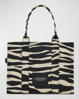 The Zebra Canvas Large Tote Bag