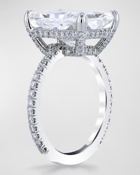 Platinum Radiant Cut Diamond Ring, 7.52tcw (Size 6.5)