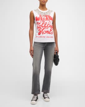 Micah Embellished Graphic Muscle Tank 