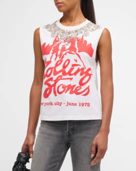 Micah Embellished Graphic Muscle Tank 