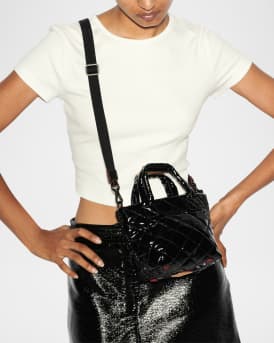 Metro Deluxe Petite Patent Tote Bag