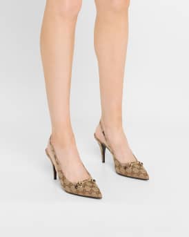 Erin GG Canvas Bit Slingback Pumps