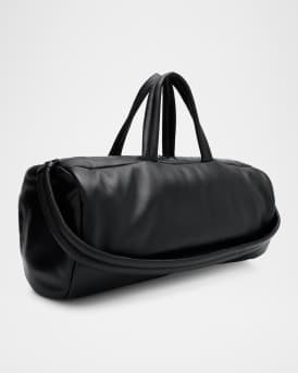 Men's Leather Logo Duffel Bag