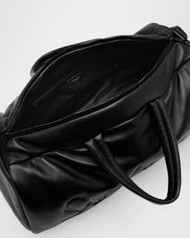 Men's Leather Logo Duffel Bag