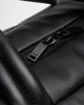 Men's Leather Logo Duffel Bag