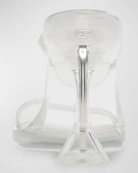 Brito Clear Mule Stiletto Sandals
