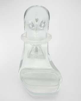 Brito Clear Mule Stiletto Sandals
