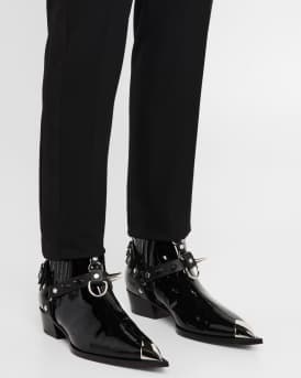 Men's Chesteviss Patent Leather Chelsea Boots