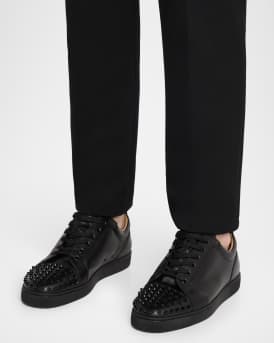 Men's Louis Junior Spikes Leather Low-Top Sneakers