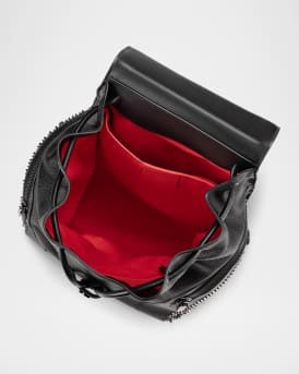 Men's Funky Spikes Leather Backpack