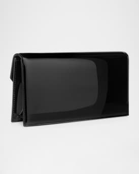 Loubi54 Flap Patent Leather Clutch Bag