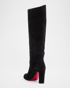 Loo Suede Red Sole Knee Boots