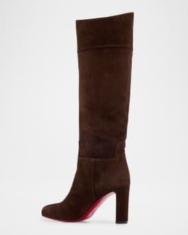 Loo Suede Red Sole Knee Boots