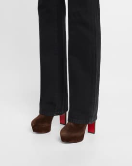 Loo Suede Red Sole Ankle Booties