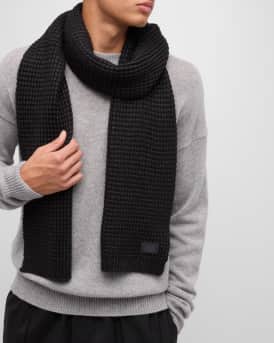 Men's Waffle Knit Scarf
