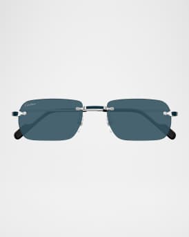 Men's Ct0498sm Nylon and Metal Oval Sunglasses