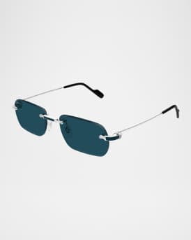 Men's Ct0498sm Nylon and Metal Oval Sunglasses