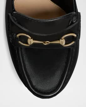 Ottavia Leather Platform Loafer Pumps