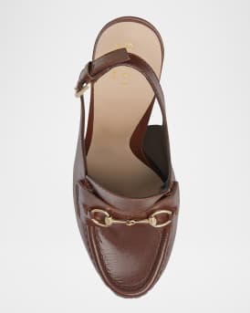 Ottavia Leather Platform Loafer Pumps