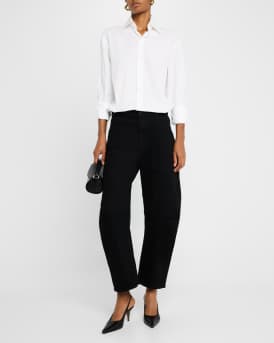 Shon Curved Denim Pants