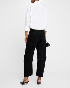 Shon Curved Denim Pants
