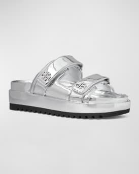 Kira Metallic Dual-Band Mule Sandals