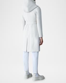 Shia 2-in-1 Double-Face Wool Coat with Removable Bib